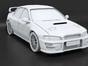 3d baskı i&ccedil;in ayrılmış par&ccedil;alara sahip subaru gc8 stl 3D Baskı Modeli