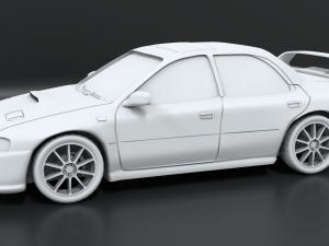 subaru gc8 stl with separated parts for 3d printing 3D Print Model