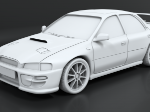 subaru gc8 stl with separated parts for 3d printing 3D Print Model