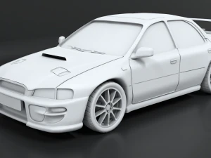 subaru gc8 stl with separated parts for 3d printing 3D Print Model