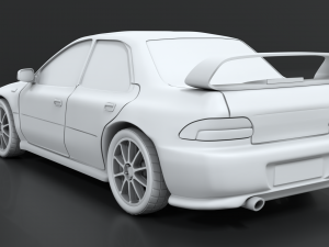 subaru gc8 stl with separated parts for 3d printing 3D Print Model