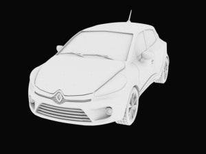 renault clio 4 with separated parts stl for 3d printing Modelo de Impressão 3D