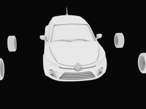 renault clio 4 with separated parts stl for 3d printing 3D Print Model