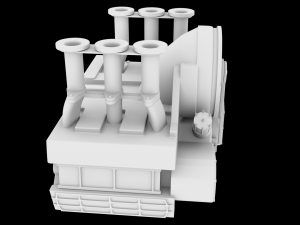 porshe 911 engine stl 3d print 3D-Druckmodell