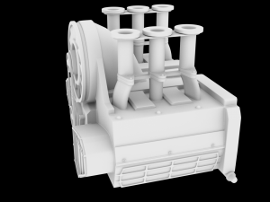 porshe 911 engine stl 3d print 3D-Druckmodell