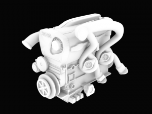 skyline gtr-r34 engine stl for 3d printing 3D Print Model