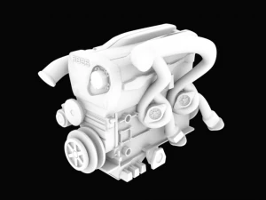 skyline gtr-r34 engine stl for 3d printing 3D Print Model