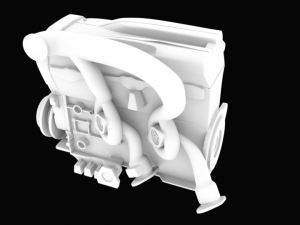 skyline gtr-r34 engine stl for 3d printing Modelo de Impressão 3D