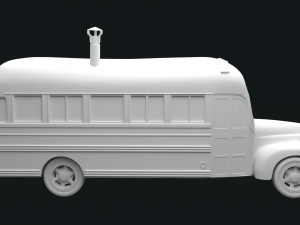 magic bus with separated wheels and bumper stl for 3d print 3D Print Model