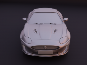 jaguar xkr 2010 2 versions stl for 3d printing Modelo de Impressão 3D