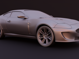 jaguar xkr 2010 2 versions stl for 3d printing Modelo de Impressão 3D