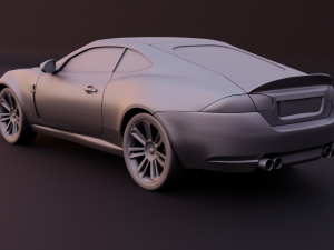 jaguar xkr 2010 2 versions stl for 3d printing Modelo de Impressão 3D
