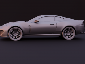 jaguar xkr 2010 2 versions stl for 3d printing Modelo de Impressão 3D