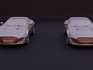 jaguar xkr 2010 2 versions stl for 3d printing Modelo de Impressão 3D