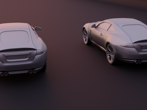 jaguar xkr 2010 2 versions stl for 3d printing Modelo de Impressão 3D