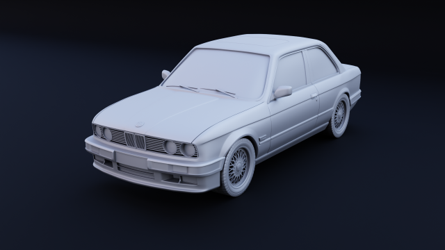 2-door E30 stl for 3D printing 3D Print Model .c4d .max .obj .3ds .fbx .stl .blend 