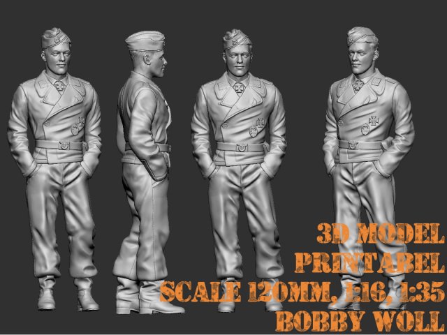 Bobby woll 3d printable different scale 3D Принт Модель .c4d .max .obj .3ds .fbx .stl .blend 