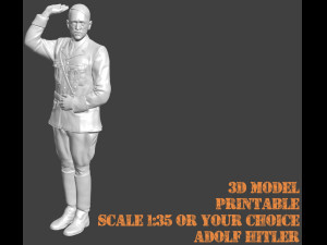 Adolf Hitler 3d printable Scale 135 Figur Version 1 3D 模型