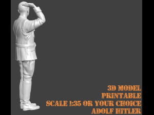 Adolf Hitler 3d printable Scale 135 Figur Version 1 3D Модель