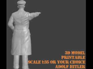 Adolf Hitler 3d printable Scale 135 Figur Version 2 3D Print Model