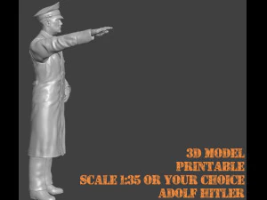 Adolf Hitler 3d printable Scale 135 Figur Version 2 3D Print Model