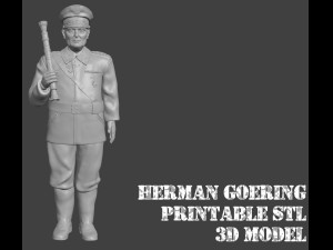 Reichsfeldmarschall Hermann Goering with Jacket 3D Printable STL File 3D 打印模型
