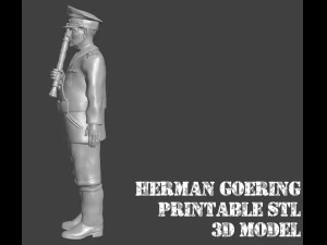 Reichsfeldmarschall Hermann Goering with Jacket 3D Printable STL File 3D Print Model
