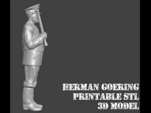 Reichsfeldmarschall Hermann Goering with Jacket 3D Printable STL File 3D Print Model