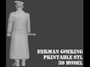 Reichsfeldmarschall Hermann Goering with Coat 3D Printable STL File 3D Print Model