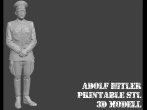 Adolf Hitler stampabile in 3D scala 135 figura versione 3 Modello di stampa 3D