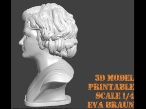 EVA BRAUN BUST STL 3Dプリントモデル