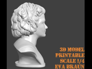 EVA BRAUN BUST STL 3Dプリントモデル