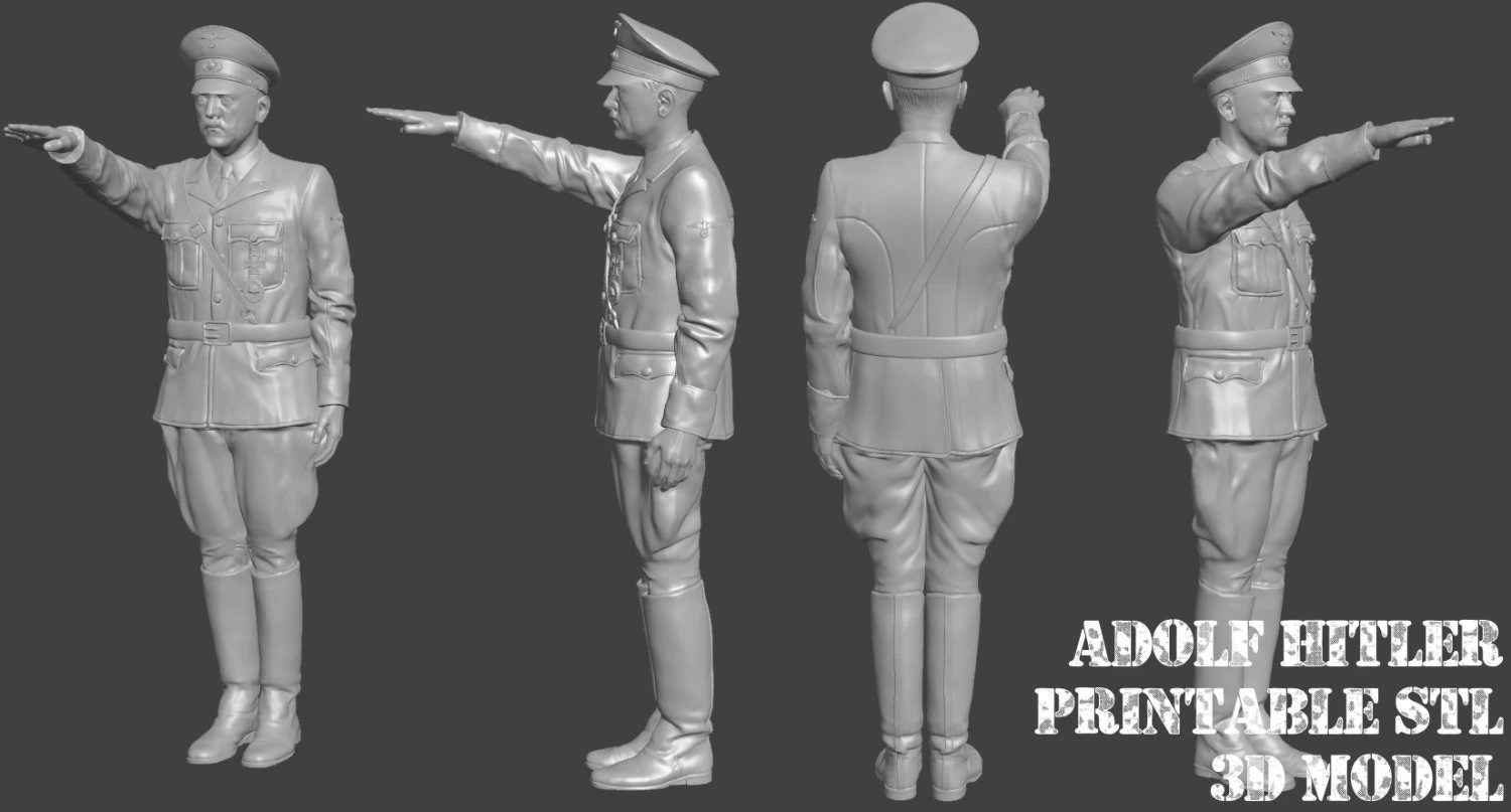 Adolf Hitler 3d printable STL Figur Version 4 3D Print Model .c4d .max .obj .3ds .fbx .stl .blend