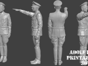 Adolf Hitler 3d printable STL Figur Version 4 3D 打印模型