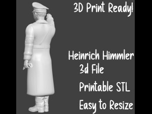 Heinrich Himmler 3d printable STL Version 2 3Dプリントモデル