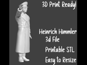 Heinrich Himmler 3d printable STL Version 2 3Dプリントモデル