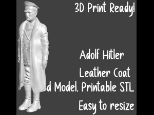 Adolf Hitler 3d printable STL Figur Version 5 3Dプリントモデル