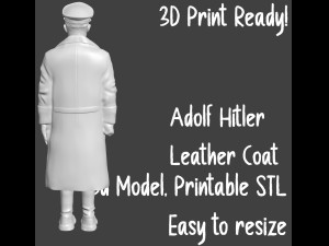 Adolf Hitler 3d printable STL Figur Version 5 3Dプリントモデル