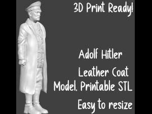 Adolf Hitler 3d printable STL Figur Version 5 3Dプリントモデル