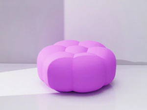bubble round ottoman chair 3D Model