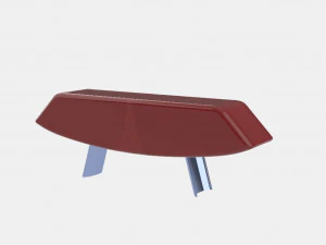 papillon sideboard desk table 3D Model
