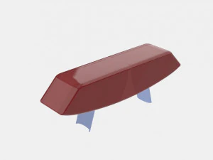 papillon sideboard desk table 3D Model