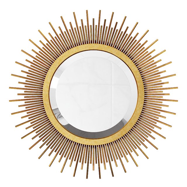 mirror in the form of the sun Modelo 3D .c4d .max .obj .3ds .fbx .stl .blend 