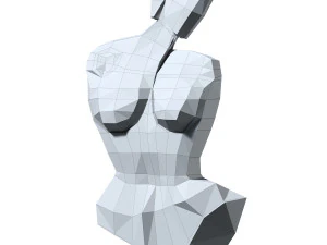 abstract sculpture of a woman 3D Model