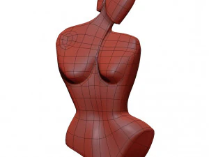 abstract sculpture of a woman 3D Model