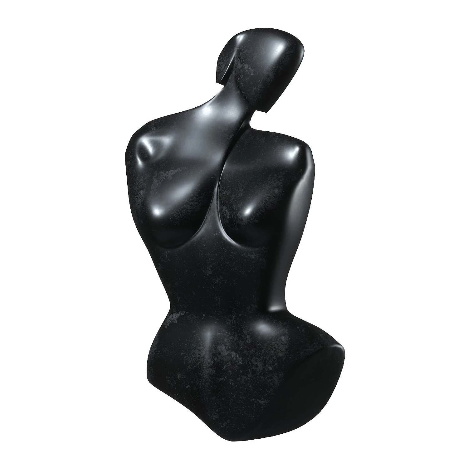 abstract sculpture of a woman 3D Model .c4d .max .obj .3ds .fbx .stl .blend 