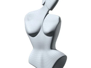 abstract sculpture of a woman 3D Model
