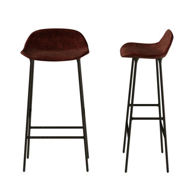 bar chair 3D Model .c4d .max .obj .3ds .fbx .stl .blend 