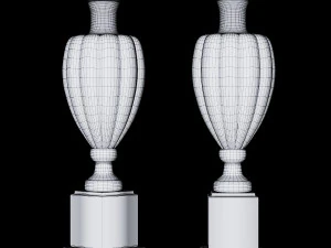 classic marble vase 3D Model