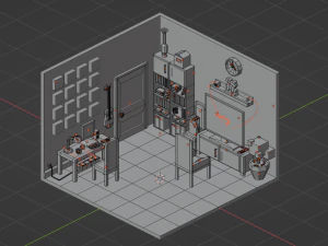 recreation room interior 3D Model